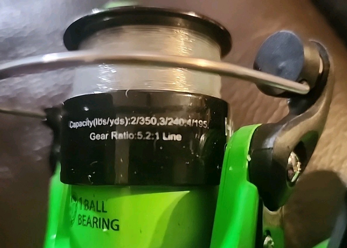 H20x open face spinning Reel ~ Pre-Spooled ~  Green   ☆NEW☆