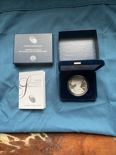 2019 S American Silver Eagle Proof Coin COA Original Packaging 19EM