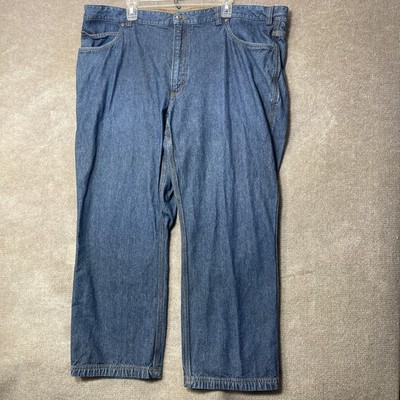 Duluth Trading Jeans Men 46x30 (44) Blue Denim Workwear Durable Utility Casual