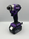 Makita Type: Compatible DTD173 18V Brushless Impact Driver Cordless Purple
