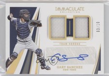 2021 Panini Immaculate Team Heroes Gold 3/10 Gary Sanchez #TH-GZ Auto 0hw6