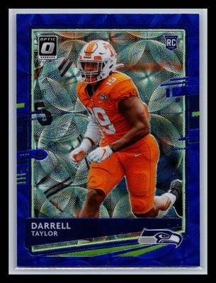 Darrell Taylor Rookie Seattle Seahawks 2020 Donruss Optic #136 Blue Scope
