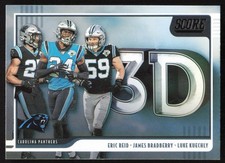 E.Reid / J.Bradberry / L.Kuechly 2020 Score: 3D #3D-LEJ Carolina Panthers