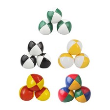 3x Juggling Balls Set Sports Durable Coloured Tricky Prop Soft with Storage Bag