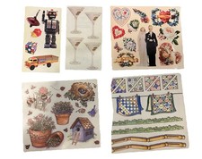 Lot of Frances Meyer Inc. Vintage Sticker Sheets Scrapbook Embellishments