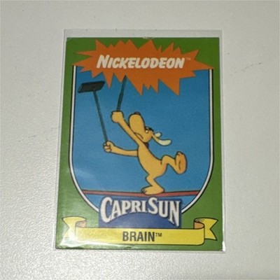 Nickelodeon Inspector Gadget Brain Capri Sun 1991 Trading Card Sticker #14/22