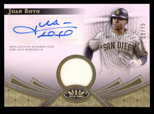 2023 Topps Certified Relic Juan Soto Auto Patch 38/75