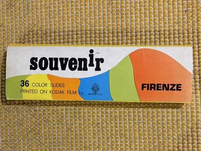 Firenze, Italien Souvenirhülle mit 36 Kleinbilddias M580