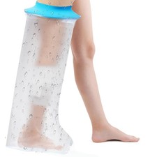 Waterproof Leg Cast Cover for Shower Bath, Adult Full Leg Cast Shower Protect...