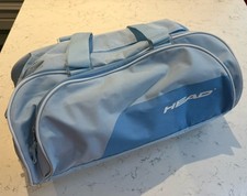Vintage Head Sports Gym Luggage Duffle Bag Small Blue Tennis Travel