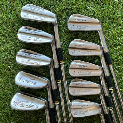 #ad #ad PowerBilt Citation HB Stainless Iron Set 2 Pw Sw Steel Stiff Flex Vintage Blade $129.00