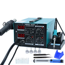 YIHUA 852D+ Soldering & Hot Air Rework Station Diaphragm Pump Desoldering Kit
