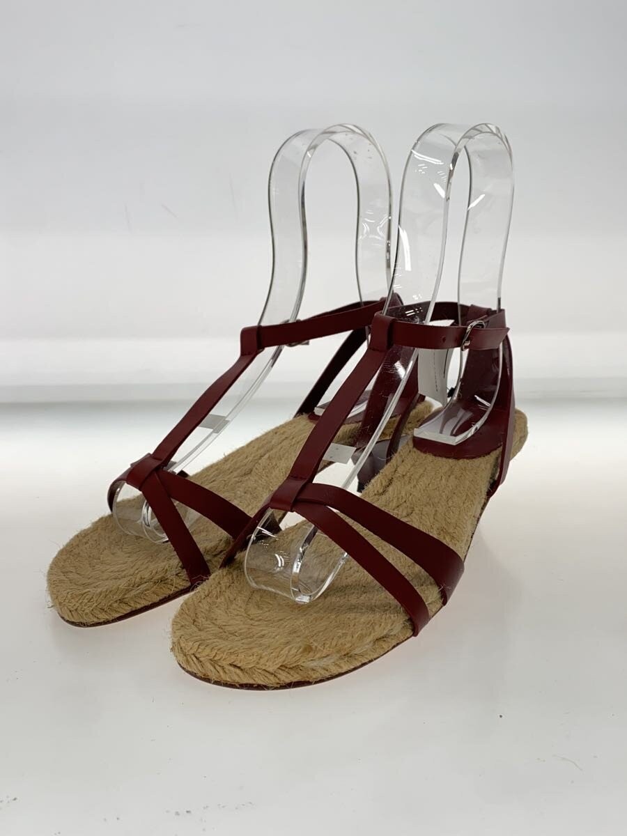 Hermes Heels Straps Sandals Bordeaux Size 35 US About5 For Women thumbnail 14