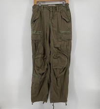 Vintage Abercrombie Pants Womens 2 / 26 Green Cargo Military Paratrooper Y2K