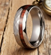 The Colonel Ring Size V Mens Well Played My Man Tungsten + Wood Gentlebands