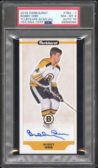 Bobby Orr Autographed Signed 2018 Parkhurst DNA 10 Highest Grade PSA 8 (NM-MT) 
