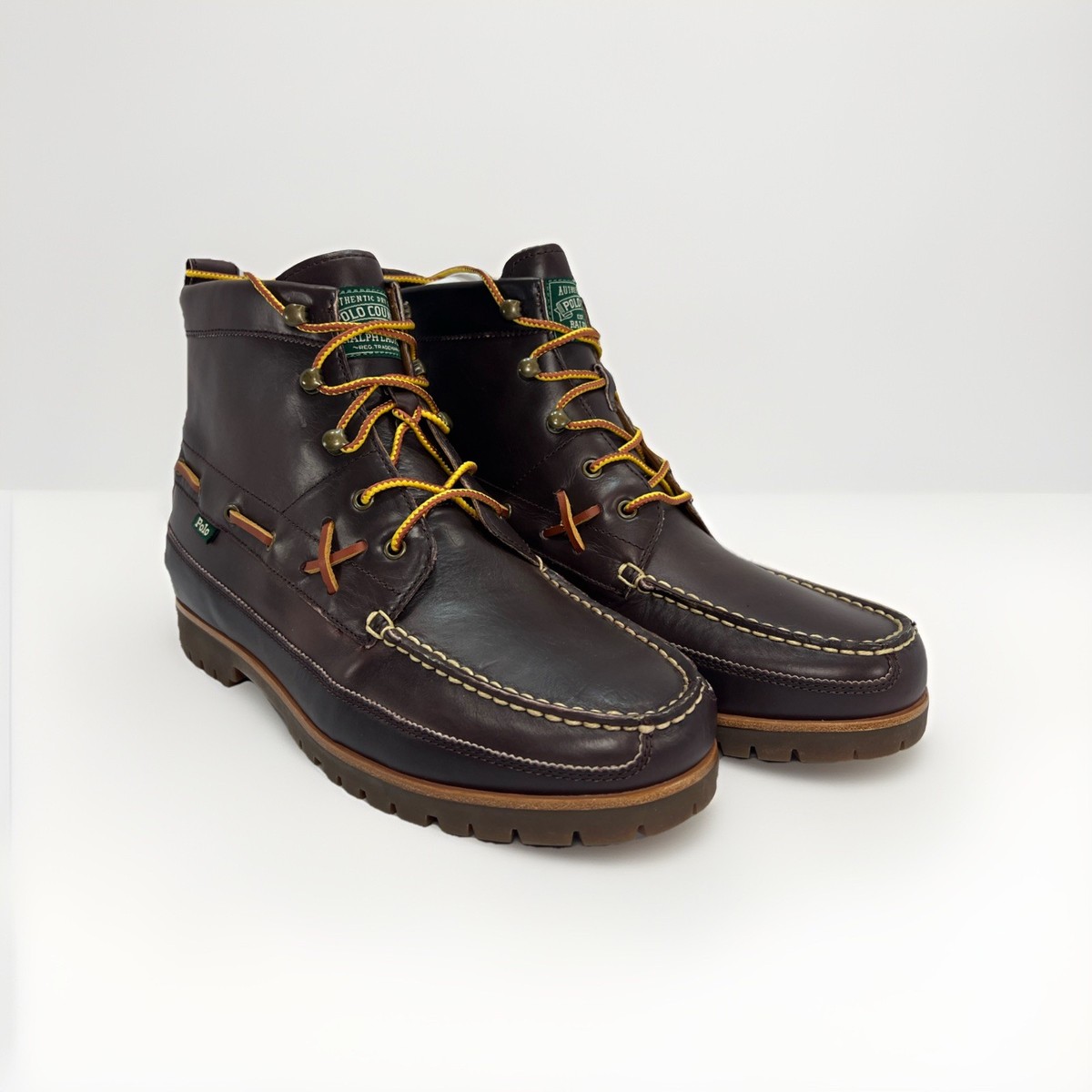 Polo Ralph Lauren Leather Country Ranger Mid Boot Brown 