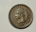 1859 INDIAN CENT XF