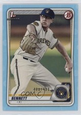 2020 Bowman Prospects Sky Blue 480/499 Nick Bennett #BP-140 y0i