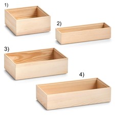 Zeller Ordnungsbox Holzkiste Aufbewahrung Bü...