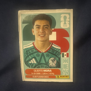 Panini FIFA World Cup 2026 Gilberto Mora Sticker Portrait Mexico Updated Set