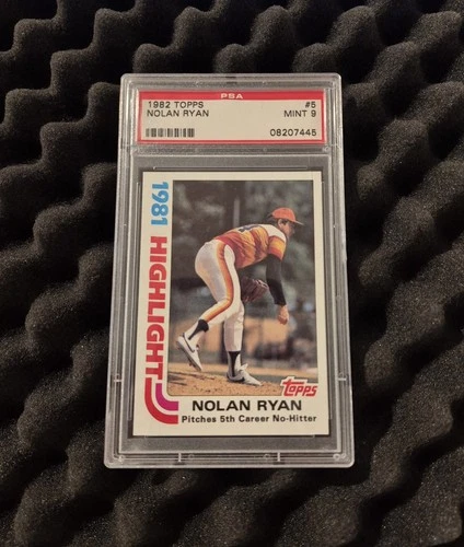 1982 Topps - 1981 Highlight Nolan Ryan #5 HOF PSA 9 MINT