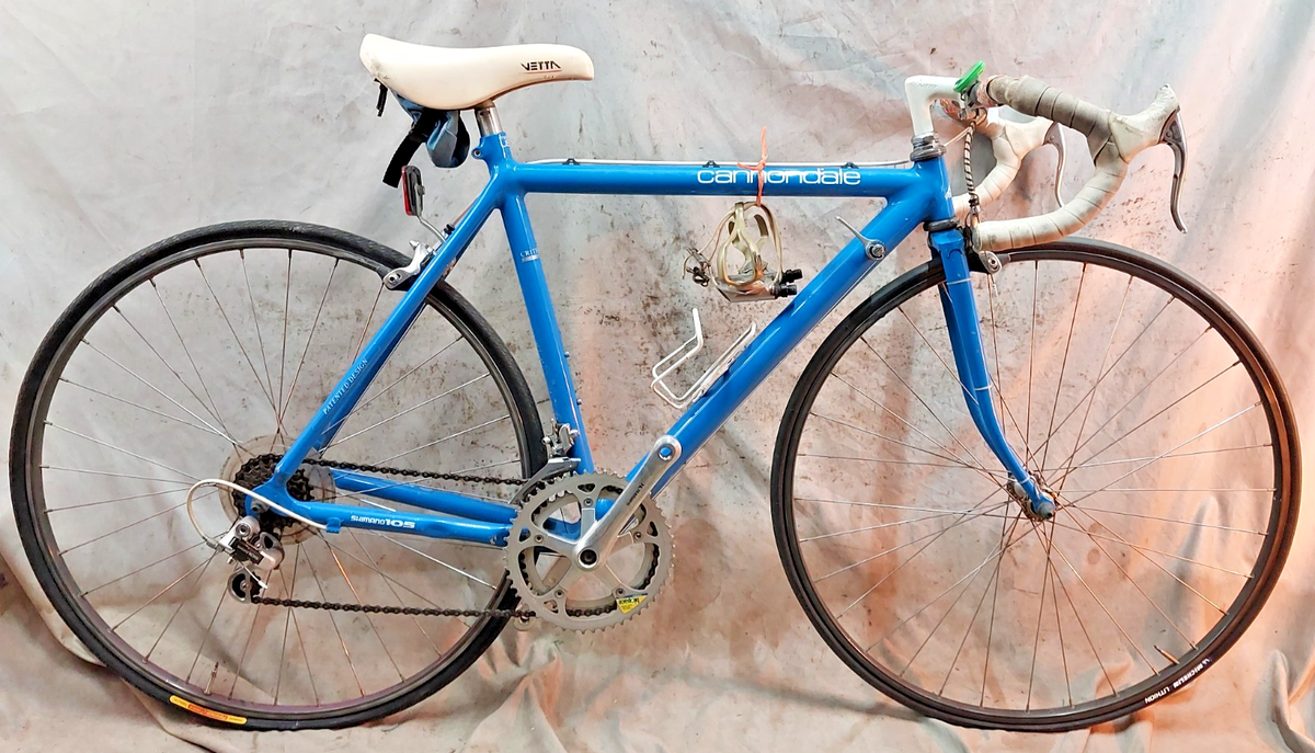 Sac De Guidon Cannondale Vintage En Nylon Bleu USA – Super état, Idéal Vélo Ville Et Rando !
