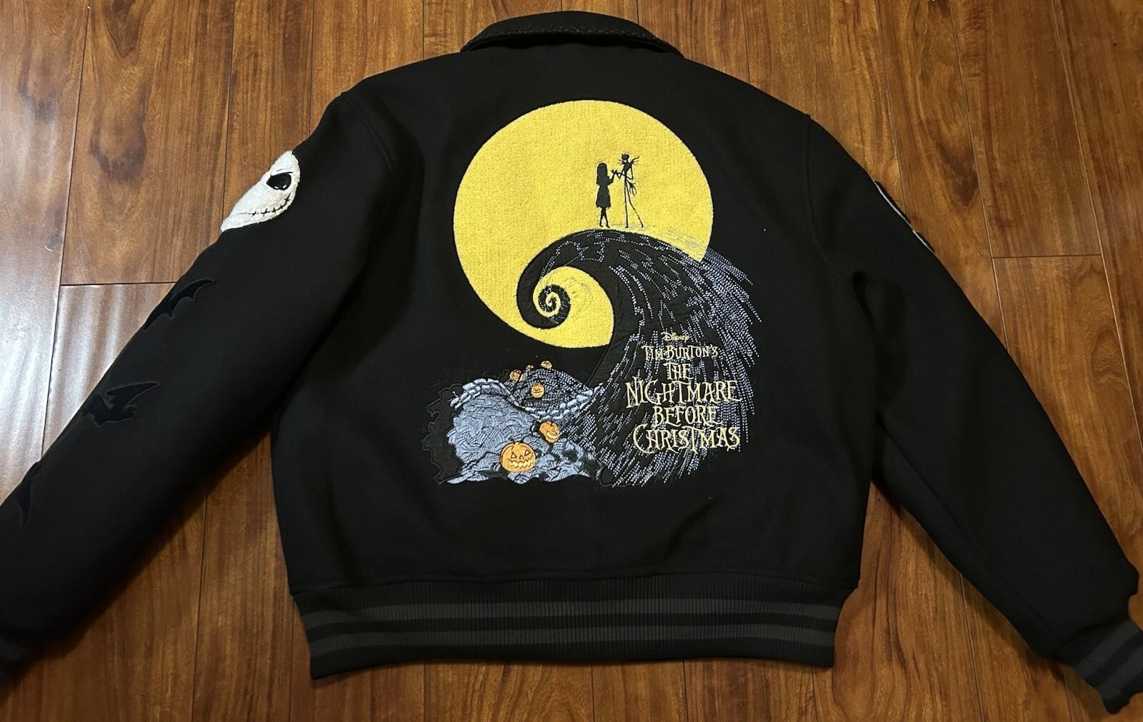 Disney Nightmare Before Christmas Shoe Palace Varsity Jacket Men Size Small NWT - product detail image 2