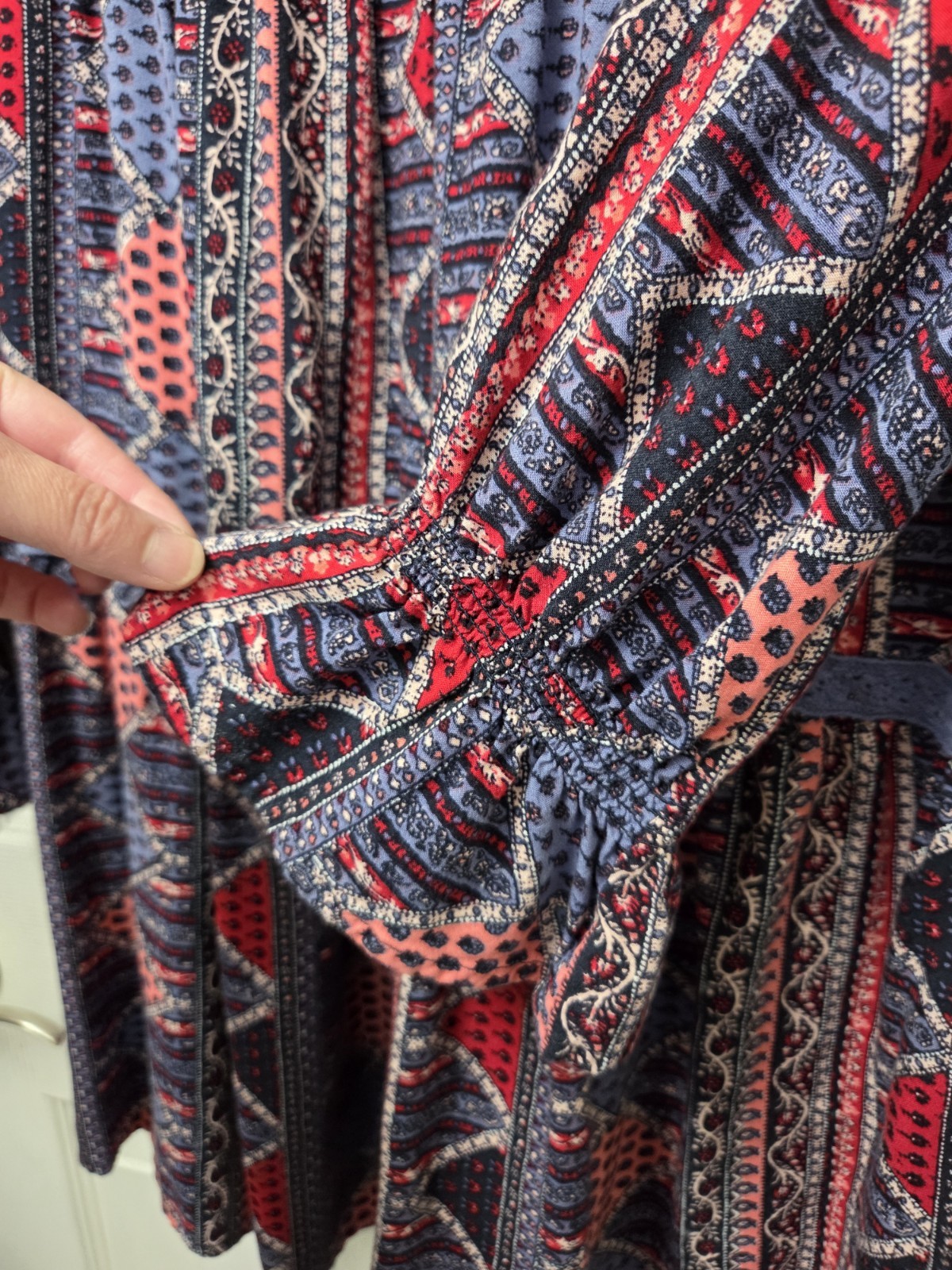 Roxy Patchwork Sweetness Seas  Long Sleeve Tunic … - image 8