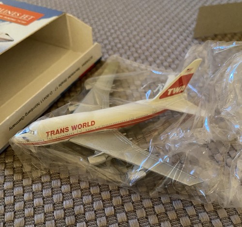 TWA Trans World Airlines Jet Boeing 747SP 919/10 Schabak 1:600 Made In Germany - Picture 2 of 8