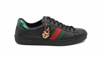Gucci Ace Limited Edition,,Year of the Dog & Cat,, Black Low Luxus Sneaker 8 NEU
