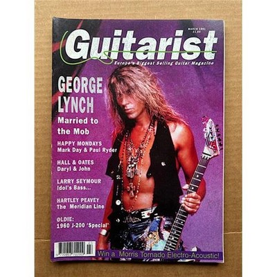 DOKKEN GUITARIST MAGAZINE MARCH 1991 - GEORGE LYNCH COVER WITH FEATURE INSIDE (L