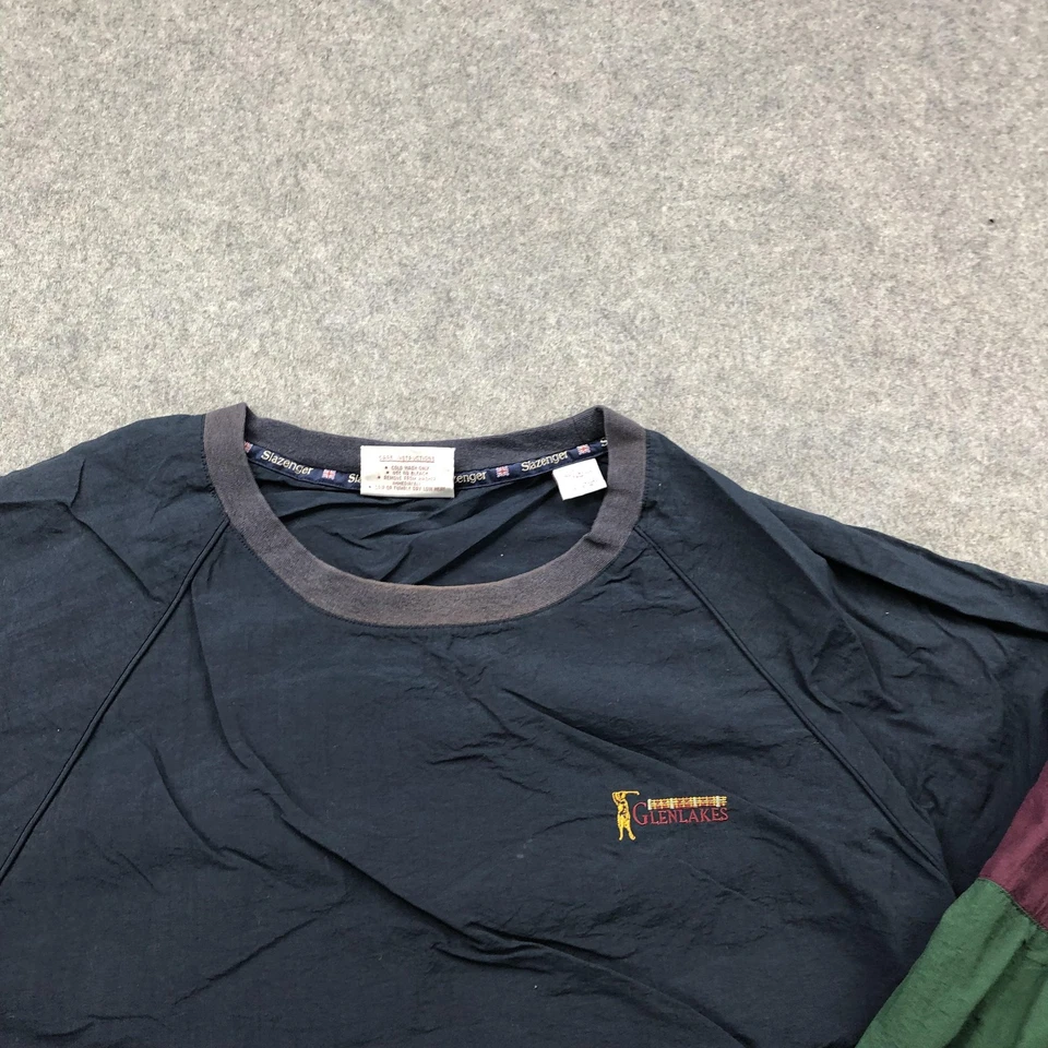 Chaqueta cortavientos vintage Slazenger Pullover para hombre XL Glenlakes golf años 90 nailon Foto 4 de 4