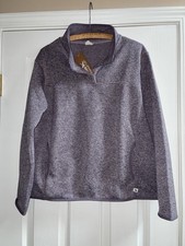 Eddie Bauer Women's Fleece Snap Mock Pullover, M
