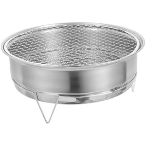  1 Set of Tabletop Grill Portable Camping Grill Charcoal Cooking Small Barbecue