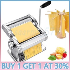 Stainless Steel Fresh Pasta Maker Lasagne Spaghetti Noodle Tagliatelle Rack