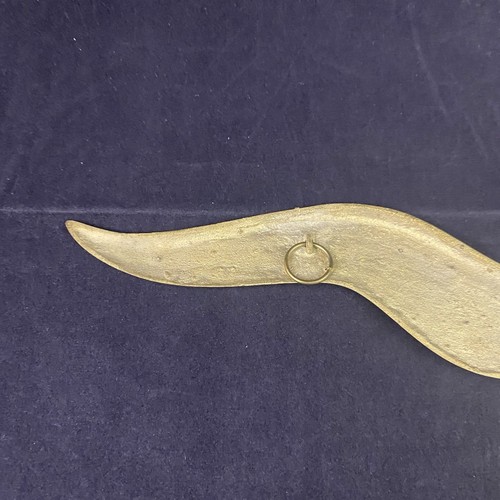 Gabbiano volante in ottone vintage uccellino da appendere a parete 15,5" - Foto 5 di 6