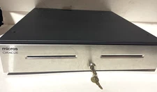 Micros Oracle Cash Drawer w/ Keys & Connectig Cable 400018-226 Open Box