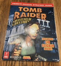 Tomb Raider III Adventures of Lara Croft Prima Strategy Guide Lid Stickers!
