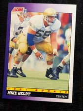1991 Score Rookie Mike Heldt Football Trading Card #610