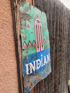 Original 1940 Indian Gasoline Porcelain Pump Plate Sign Oil Gas Station