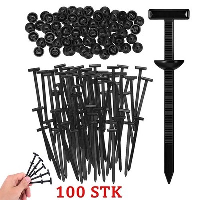 100 x Universal Nylon Kabelbinder Schnalle,Selbstverriegelnd Reißverschluss