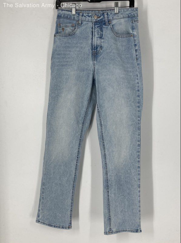Frye Womens Blue Medium Wash 5-Pocket Design Denim Straight Jeans Size 4/27
