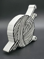 Artistic Black And White Needle And Thread Decor