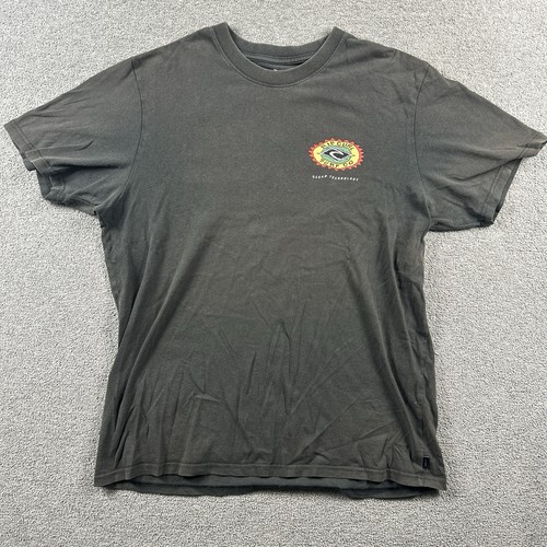 Rip Curl T Shirt Mens XL Surf Graphic Tee Grey Distressed Retro Logo Relaxed Fit