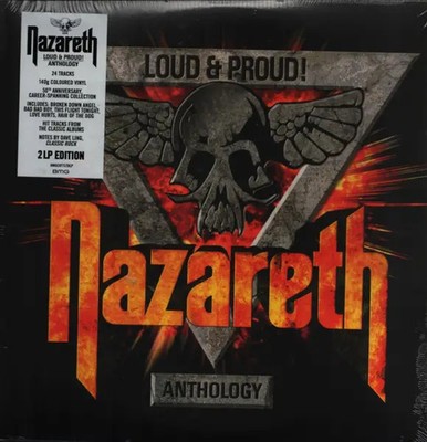 2xLP Nazareth Loud & Proud! Anthology 140G, RED, ORANGE VINYL, 50TH ANNIVERSARY