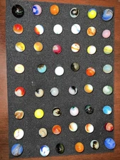 Beautiful Mixed Lot Of HTF Vintage Estate Sale Marbles !