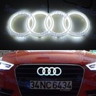 Led Emblem X1 For Audi Chrome Grille Front Hood A1 A3 A4 A5 A6 A7 Q3 Q5 Q7 White