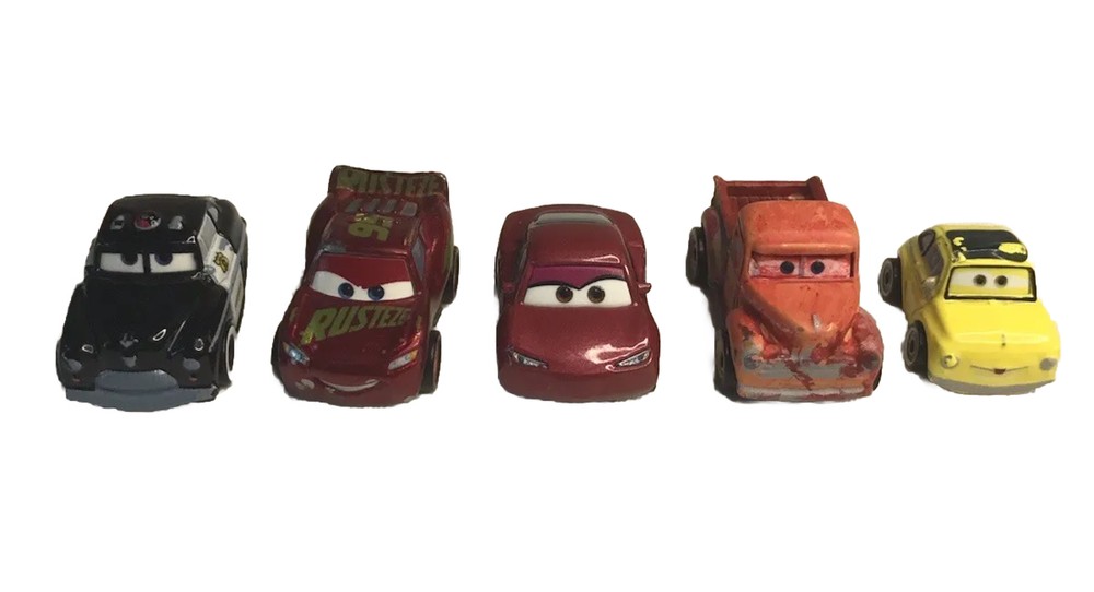 Lot Of 5 Disney Pixar Cars Mini Racers Toy Cars 2016-17