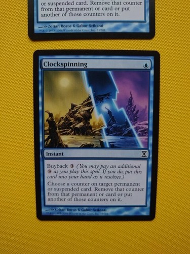 Clockspinning x2. Instant Magic the Gathering Card. Time Spiral as pictures - Picture 2 of 6